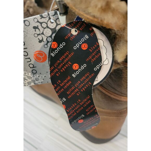 Blondo Women's NWT Waverly Waterproof Brown Leather Boot Size 11 - Picture 9 of 12